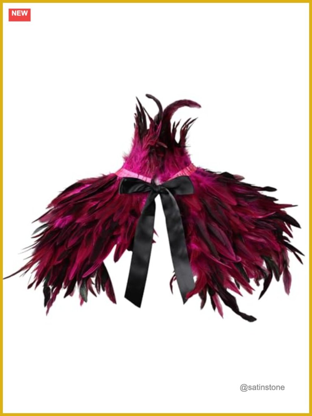 Natural Feather Shrug Shawl Wrap Cape Victorian Collar for Halloween Cosplay